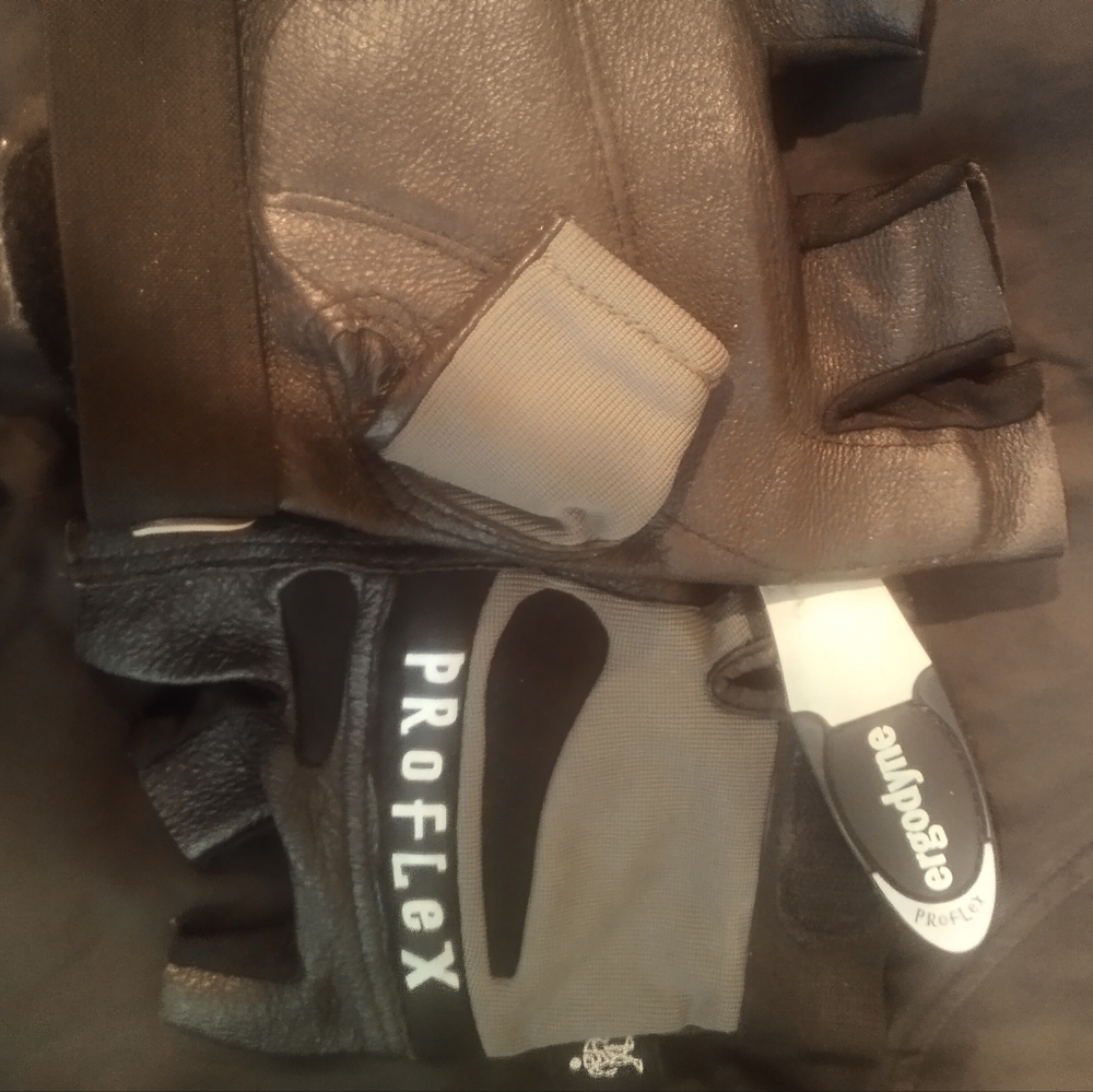 Mens Small /med pro flex Gym Weight Lifting Gloves Strength Training  Leather